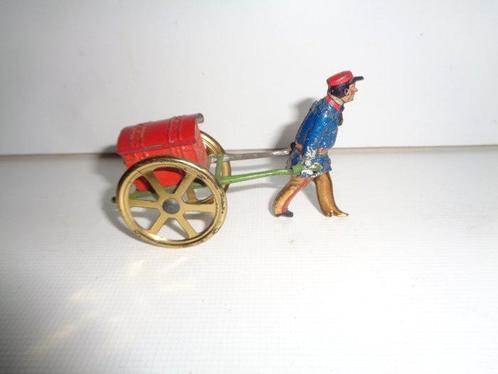 Fischer Or Meier - Speelgoed - Tin Penny Toy, Porter Pulling, Antiek en Kunst, Antiek | Speelgoed