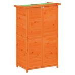 Tuinschuur 83x57x140 cm massief grenenhout bruin, Verzenden, Nieuw