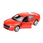 Modelauto Dodge Charger 2016 rood 1:34 - Modelauto, Ophalen of Verzenden, Nieuw