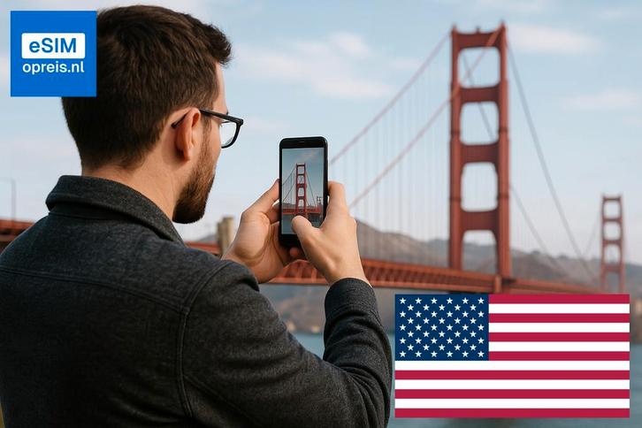 eSIM Amerika - eSIM Verenigde Staten voor mobiel internet, Telecommunicatie, Prepaidkaarten en Simkaarten, Simkaart, Nieuw, Overige providers