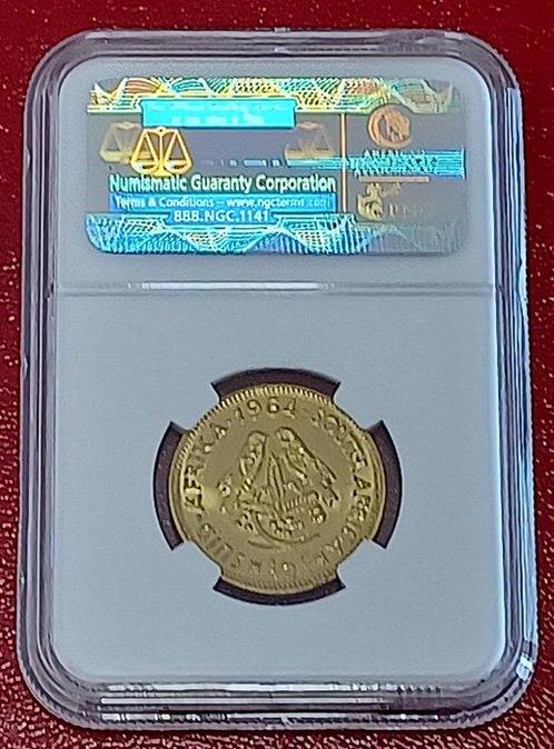 Zuid-Afrika. 1/2 Cent 1964 - NGC PF64 - RARE MINTAGE 16,000, Postzegels en Munten, Munten | Europa | Niet-Euromunten