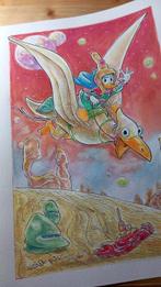 Alessandro Gottardo - 1 Watercolour - Donald Duck - In volo, Boeken, Stripboeken, Nieuw
