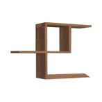 [en.casa] Wandrek Hadsel 75x22x50 cm eikenkleurig donker, Huis en Inrichting, Woonaccessoires | Wandplanken en Boekenplanken, Verzenden