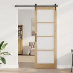 vidaXL Interne Deur met Glas ORKDAL83x232x4 cm Massief, Doe-het-zelf en Verbouw, Deuren en Horren, Verzenden, Nieuw