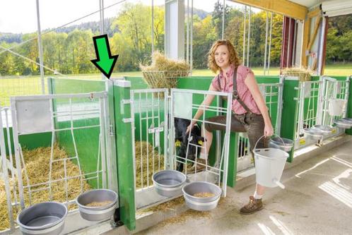 Standpaal voorzijde t.b.v. groene Patura kalverbox, Dieren en Toebehoren, Stalling en Weidegang
