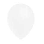 Witte Ballonnen Metallic 25cm 50st, Verzenden, Nieuw
