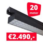 *TIP* LED Railverlichting Labarra Zwart 10 spots + 20M rails, Ophalen of Verzenden