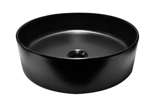 Saniflex opzetwastafel rond 400x145 zwart, Doe-het-zelf en Verbouw, Sanitair, Nieuw, Verzenden