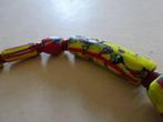 Antieke glazen ketting, zeer grote elbow kralen uit Murano /