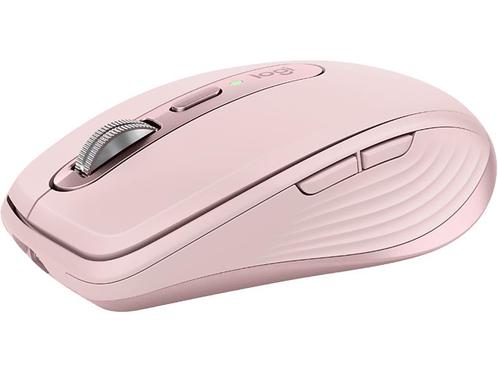 Logitech -  Mx Anywhere 3s Compact Draadloos Muis  - Roze, Computers en Software, Muizen, Rechtshandig, Draadloos, Nieuw, Verzenden