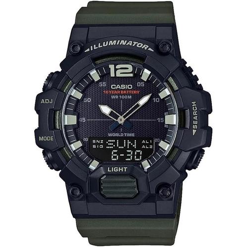 Horloge Heren Casio ILLUMINATOR BLACK - ARMY GREEN (Ø 48 mm), Sieraden, Tassen en Uiterlijk, Horloges | Heren, Verzenden