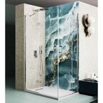 Nisdeur Lacus Giannutri 70x200 Tweedelig Chroom, Doe-het-zelf en Verbouw, Ophalen of Verzenden, Nieuw, Chroom, Douche