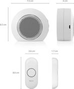 Byron DBY-23521 Draadloze deurbel - Ontvanger op Batterijen, Ophalen of Verzenden, Zo goed als nieuw