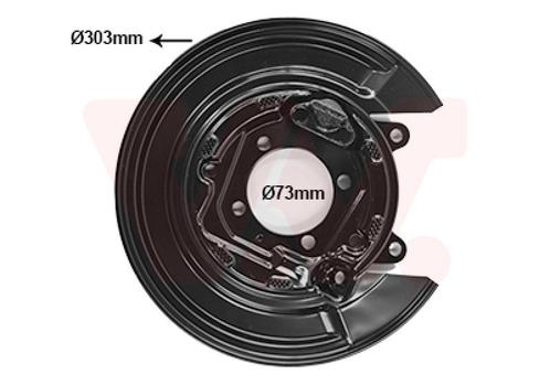 REMSCHIJF BESCHERMER VOOR TOYOTA COROLLA E12 2001-2003, Auto-onderdelen, Remmen en Aandrijving, Nieuw, Ophalen of Verzenden