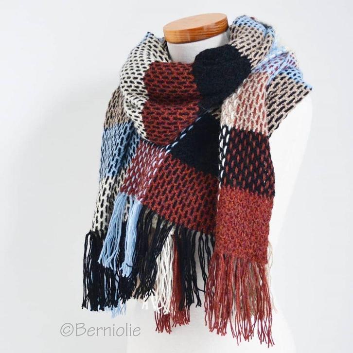 CAL Sjaal/Omslagdoek van Berniolie, met Drops Alpaca - Dut, Hobby en Vrije tijd, Breien en Haken, Ophalen of Verzenden