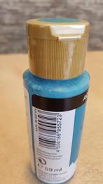 Allesverf Acryl 59 ml Turquoise Acrylverf, Ophalen of Verzenden, Nieuw