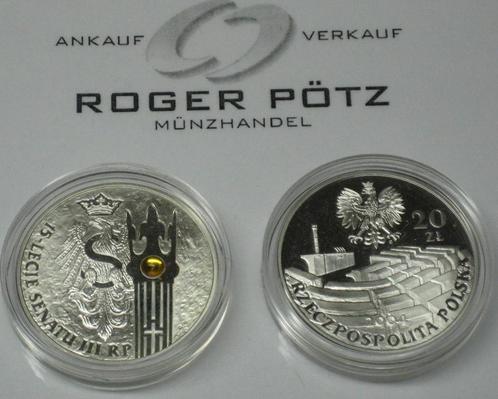 20 Zloty 2004 Senat 15 Jahre in Polen mit echtem Bernstei..., Postzegels en Munten, Munten | Europa | Niet-Euromunten, Verzenden