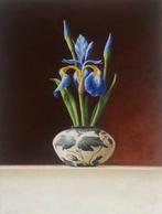 Ruud Verkerk - Een juweel in een vaasje. Vaas met blauwe, Antiek en Kunst