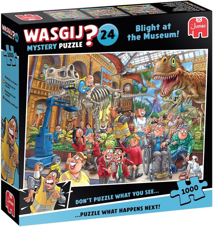 Wasgij Mystery 24 - Paniek in het Museum (1000 stukjes) |, Hobby en Vrije tijd, Denksport en Puzzels, Nieuw, Verzenden