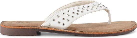 PS Poelman - Maat 37 - Dames Slippers met Studs - Nyx - Wit, Kleding | Dames, Schoenen, Verzenden