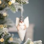 Wolvilt Hanger Engeltje Kerst - Wit&Zilver - Fairtrade Homed, Ophalen of Verzenden, Nieuw