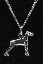 Zilveren Dwergpincher oren ongecoupeerd ketting hanger - ..., Verzenden, Nieuw