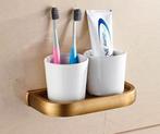 Tandenborstel houder bronskleurig, Nieuw, Overige typen, Verzenden