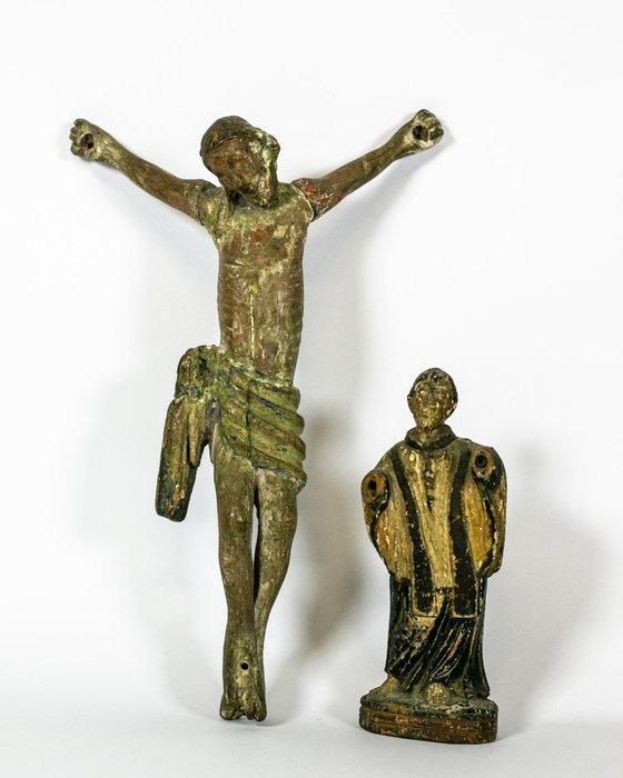 sculptuur, Corpus Christi - Statua di Santo - 30 cm - Hout, Antiek en Kunst, Kunst | Niet-Westerse kunst