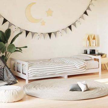 vidaXL Kinderbedframe 90x200 cm massief grenenhout wit beschikbaar voor biedingen