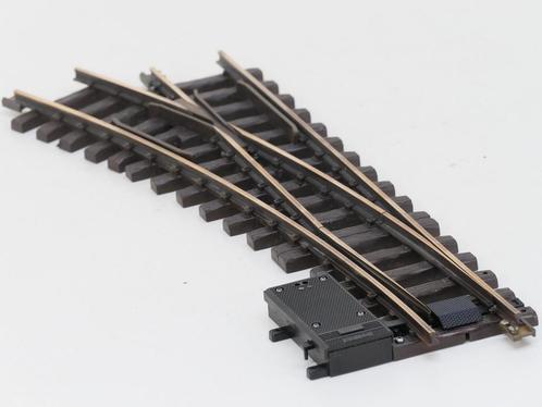 LGB 16150 Elektr.Weiche,links, R3,22.5Grad, Buiten gebrui..., Hobby en Vrije tijd, Modeltreinen | Overige schalen, Rails, Gebruikt