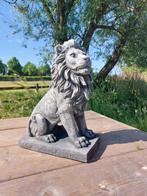 Beeld, tuinbeeld leeuw - 35 cm - cast stone