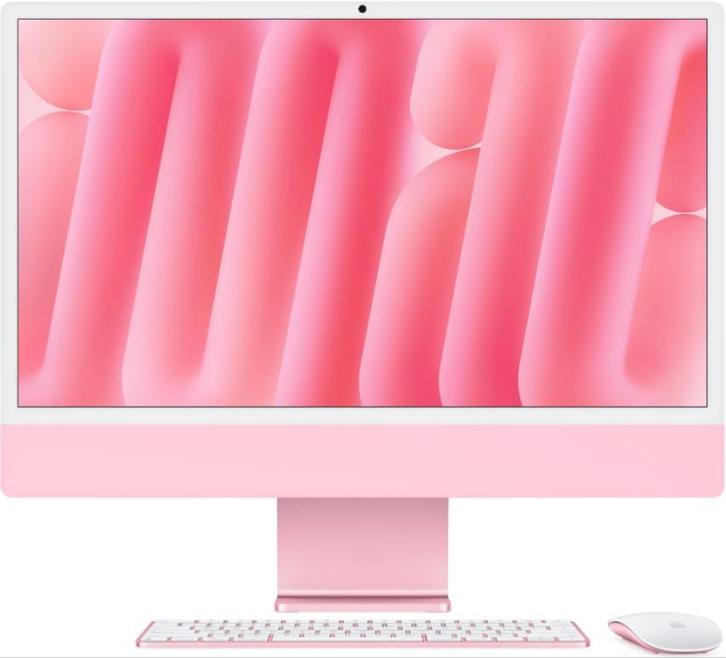 Apple iMac (2024) Roze M4 16GB 256GB 23.5 + garantie, Computers en Software, Desktop Pc's, Gebruikt, Ophalen of Verzenden
