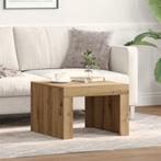 vidaXL Salontafel artisanaal eikenkleurig 50 x 50 x 35 cm, Verzenden, Nieuw, Overige houtsoorten