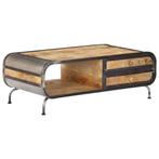 vidaXL Salontafel 100x50x35 cm massief mangohout, 100 tot 150 cm, Verzenden, Nieuw, 50 tot 100 cm