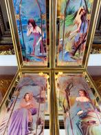 Franklin, France - Alphonse Mucha style - Wandspiegel (4)-, Antiek en Kunst
