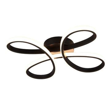 Zwarte plafondlamp design, Vikash, 25W, 3000K LED, 3-staps beschikbaar voor biedingen