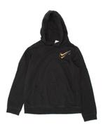 NIKE Boys Hoodie Jumper 13-14 Years XL Black Cotton, Verzenden, Nieuw