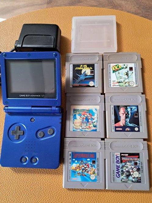 Nintendo - Gameboy Advance SP - with 6 games -, Spelcomputers en Games, Spelcomputers | Overige Accessoires