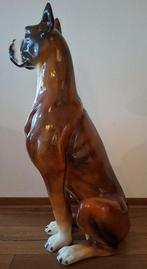 Taff - Beeld, Vintage Italiaanse Boxer - 88 cm - Geglazuurd, Antiek en Kunst