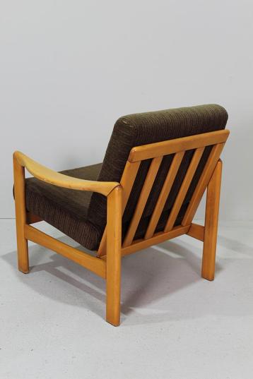 Vintage fauteuil - jaren 60, bruin beschikbaar voor biedingen
