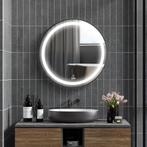 TRUUSK LED Badkamerspiegel Ø60cm, Badspiegel Met 3 Lichtkleu, Huis en Inrichting, Woonaccessoires | Spiegels, Verzenden, Nieuw