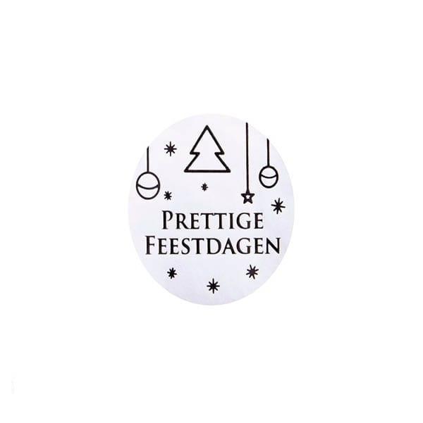 Etiket Prettige Feestdagen 500 stuks, Hobby en Vrije tijd, Taarten en Cupcakes maken, Nieuw, Verzenden