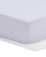 HEMA Topper hoeslaken percal 180x200 wit, Verzenden, Nieuw, Wit