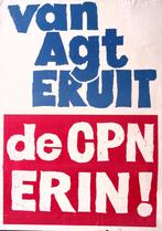 van agt eruit CPN erin politieke vintage poster (Posters), Verzenden, Nieuw, Overige onderwerpen, Met lijst