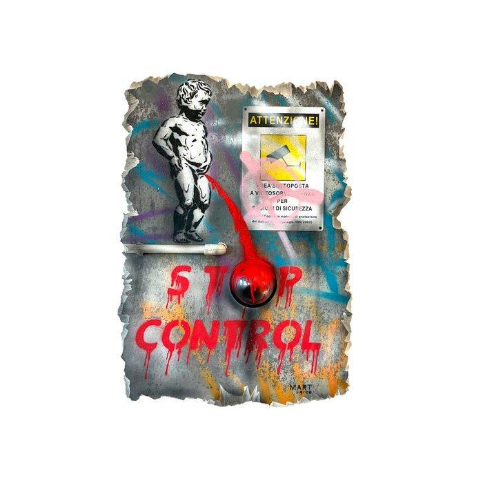 Mart Signed - Indipendent Manneken-Pis sto control, Antiek en Kunst, Kunst | Schilderijen | Modern