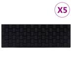 vidaXL Trapmatten 5 st 25x75 cm rubber, Doe-het-zelf en Verbouw, Verzenden, Nieuw