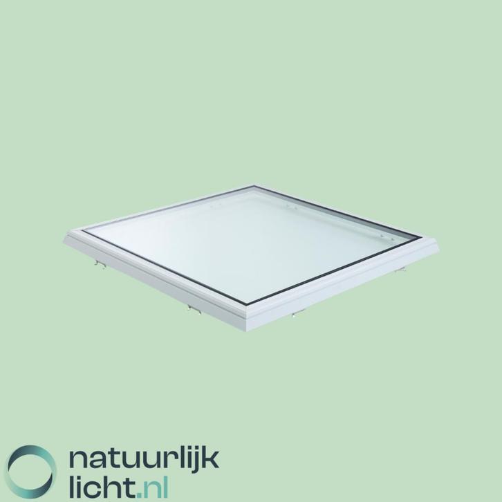 Dakkoepel | Platdakraam | Lichtkoepel | 100x100 cm, Doe-het-zelf en Verbouw, Glas en Ramen, Nieuw, Ophalen of Verzenden