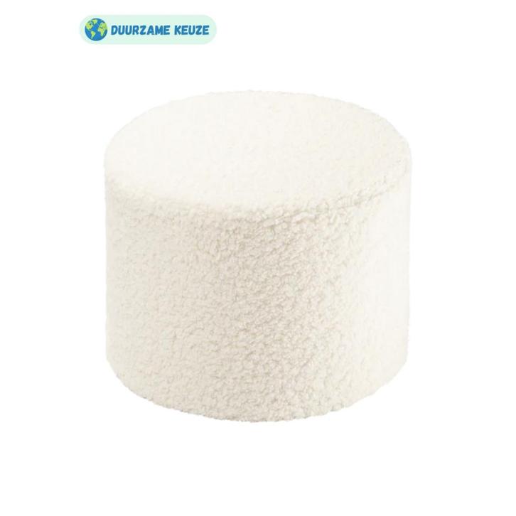 Poef kinderkamer|  Creme wit (woonaccessoires, speelblokken), Kinderen en Baby's, Kinderkamer | Inrichting en Decoratie, Nieuw