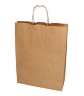 Draagtassen papier kraft  320x130x425 mm beschikbaar voor biedingen