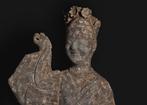 Oud-Chinees Terracotta Enorm danseresfiguur - 73 cm